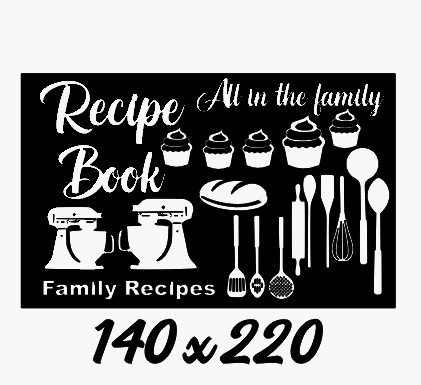 Recipe book, Family , 140 x 220mm , Min buy 3.